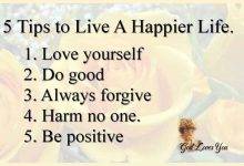 334246 5 Tips To Live A Happier Life