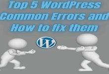 Top 5 WordPress Common Errors and How to fix them 1