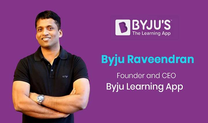 Byju Raveendran Founder and CEO of Byju Learning App