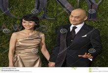 ken watanabe arrives tony awards japanese actor his wife kaho minami arrive red carpet th annual radio city 55487093