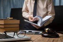personal injury attorney working hard for client